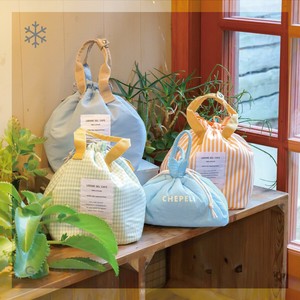 Lunch Bag Lunch Bag cooling bag Ladies fashion Check Drawstring Bag [S/S NEW]