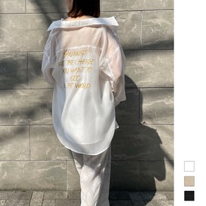 衬衫 薄纱衬衫
