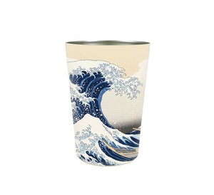 Cup/Tumbler Vacuum Insulated Double-Walled The Great Wave off Kanagawa 450ml