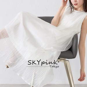 【再入荷】今年も入荷・人気アイテム☆レイヤードノースリーブロングワンピース 2025新作