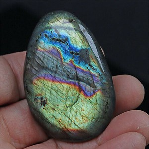 ラブラドライト1個 マグネット Labradorite マダガスカル産 原石