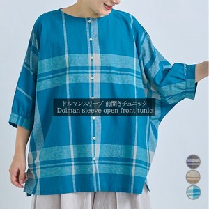 [SD Gathering] Tunic Dolman Sleeve Check Pattern Tunic