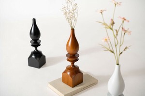 フラワーベース/　ドライフラワー 観葉植物 花瓶 オブジェ 天然木 木製 ユニーク シック シンプル おしゃれ
