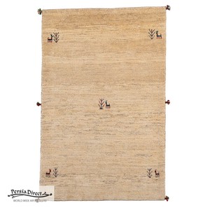 ギャッベ ペルシャ イラン オーガニックウール ラグ 絨毯 ラグサイズM（約150×200cm）G1468　108×166cm