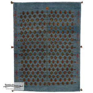 ギャッベ ペルシャ イラン オーガニックウール ラグ 絨毯 ラグサイズM（約150×200cm）G1502　152×195cm