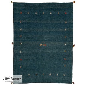 ギャッベ ペルシャ イラン オーガニックウール ラグ 絨毯 ラグサイズM（約150×200cm）G1508　147×196cm