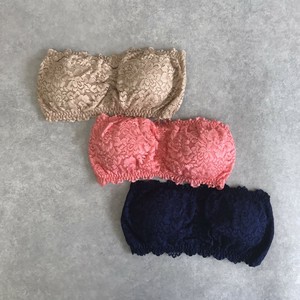 総レースチューブブラ