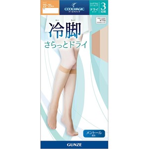 COOLMAGIC (クールマジック)/婦人　「冷脚」　さらっとドライ　ストッキング　ひざ下丈　3足組