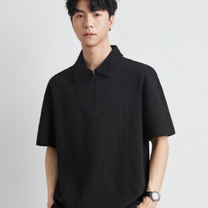 P20873  2025夏季新作 Tシャツ 半袖 メンズ 欧米風 無地 ポロシャツトップス
