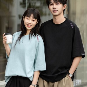 P20951 ペアルック Tシャツ 字母 半袖 トップス 2025春夏新作 メンズ 男女通用
