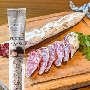 フエテック トゥルファ　130g 白カビ熟成サラミ｜スペイン産｜トリュフ｜サラミソーセージ｜おつまみ