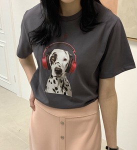 即納！SALE！【2025春夏新作】ヘッドフォンダルマシアンプリントTシャツ