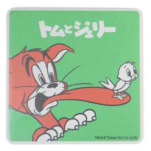 【食器】トムとジェリー 磁器製吸水コースター スクエア レトロ トム