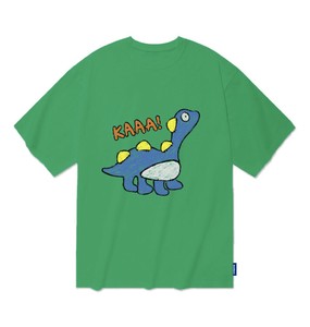 【2025春夏新作】クレヨンタッチ恐竜イラストTシャツ