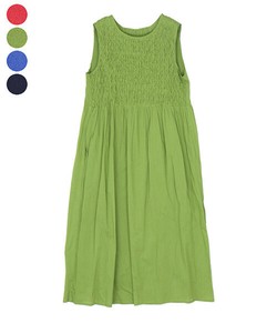 Casual Dress Sleeveless Dress 100% Cotton Switching [2025 NEW]