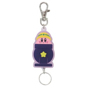【キーホルダー】星のカービィ ラメ入りラバーリールKH カービィ＆たいほう