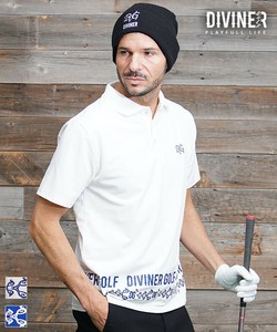 Polo Shirt Deer Dappled Pattern Short Sleeve