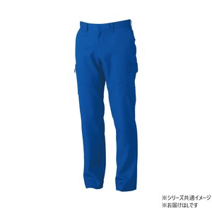 桑和 9668-98 カーゴパンツ(ノータック.脇ゴム) Lサイズ ブルー(8) SOWA
