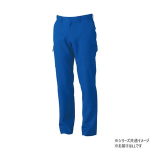 桑和 9668-98 カーゴパンツ(ノータック.脇ゴム) LLサイズ ブルー(8) SOWA