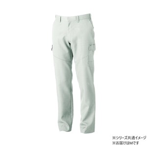 桑和 9668-98 カーゴパンツ(ノータック.脇ゴム) Mサイズ シルバーグレー(22) SOWA