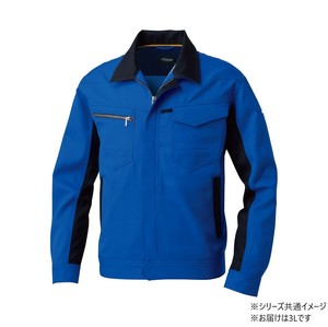 桑和 9662 長袖ブルゾン 3Lサイズ ブルー(8) SOWA