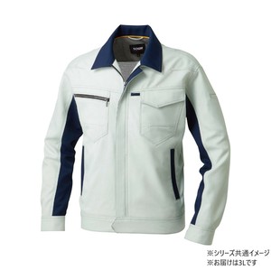桑和 9662 長袖ブルゾン 3Lサイズ シルバーグレー(22) SOWA