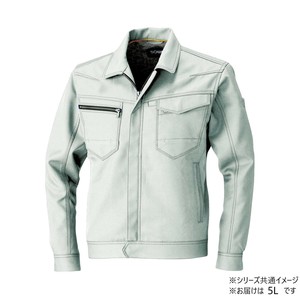 桑和 9663 長袖ブルゾン 5Lサイズ シルバーグレー(22) SOWA