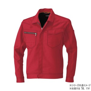 桑和 9663 長袖ブルゾン 5Lサイズ レッド(43) SOWA