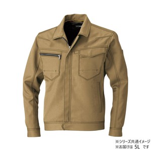 桑和 9663 長袖ブルゾン 5Lサイズ ライトブラウン(87) SOWA