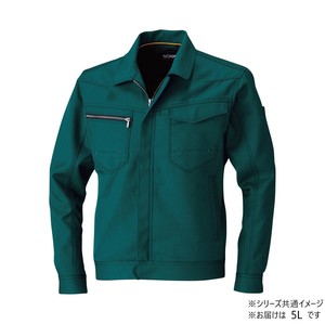 桑和 9663 長袖ブルゾン 5Lサイズ ダークG(109) SOWA