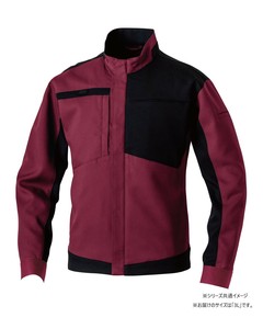 桑和 9522-00 長袖ブルゾン 3Lサイズ ボルドー(64) SOWA