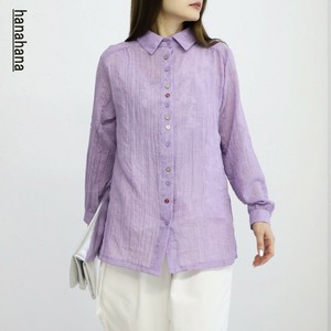 Button Shirt/Blouse Shirtwaist Roll-up Multi-button S/S