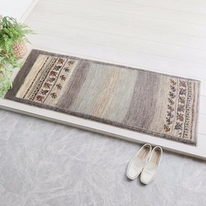 【手織り絨毯】ギャッベ／カシュクリ　139×54cm［廊下敷き］（HR-11819）細長サイズ
