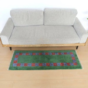 【手織り絨毯】ギャッベ／カシュクリ　146×54cm［キッチンマット］（BR-10985）細長サイズ