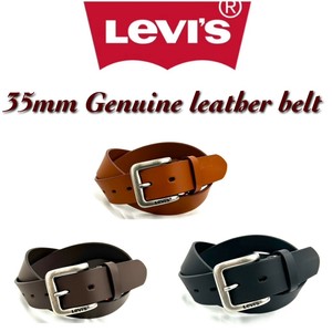 Levi's リーバイス 35mm 牛革 スムース ベルト 6020 サイズ調節可能