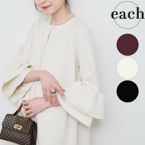 【再入荷】オケージョン 2段袖ジョーゼット　8分袖ジャケット 通年定番　 2025人気 each東京