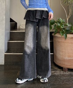 【2025春夏新作】ミニSK重ねデニムPT