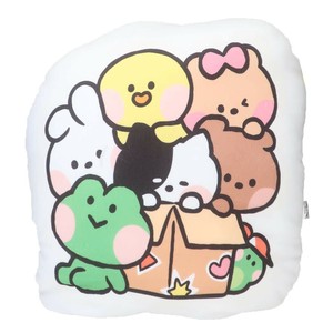 【クッション】LINE FRIENDS minini もちもちダイカットクッション YE