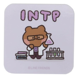 【ステッカー】LINE FRIENDS minini MBTIステッカー ブニニD INTP