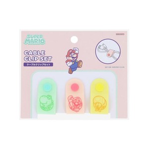 【文房具】スーパーマリオブラザーズ ケーブルクリップセット 味方