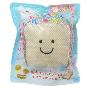 【バス用品】まなぶろ クッキングボディスポンジ しょくぱん