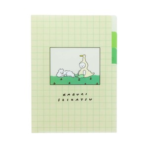【ポケットファイル】かぶり生活 クリアファイルA5 3P アヒルともうふ