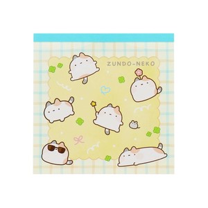 【メモ帳】ずんどうネコ スクエアメモ チラシ