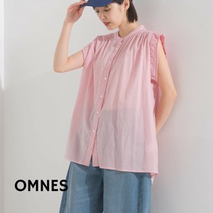 Button Shirt/Blouse Sleeveless Cotton S/S