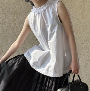u27112 レディース シャツ トップス Tシャツ 2025春夏新作 ブラウス 2色 ノースリーブ