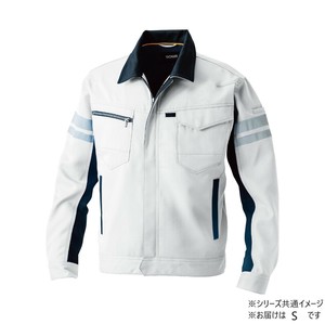 桑和 9664 長袖ブルゾン(反射材付き) Sサイズ シルバーグレー(22) SOWA