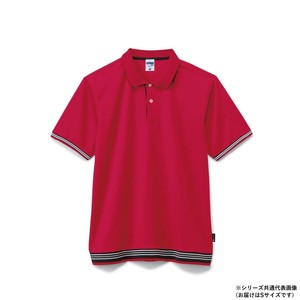 ボンマックス MS3122 袖ラインリブポロシャツ(ポリジン加工) レッド (3) サイズ:S LIFEMAX