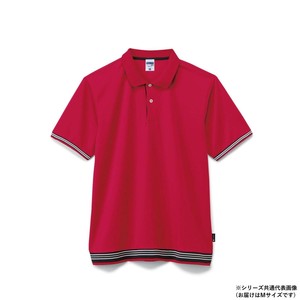 ボンマックス MS3122 袖ラインリブポロシャツ(ポリジン加工) レッド (3) サイズ:M LIFEMAX