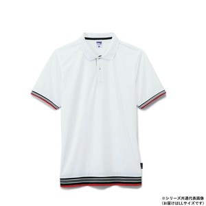 ボンマックス MS3122 袖ラインリブポロシャツ(ポリジン加工) ホワイト (15) サイズ:LL LIFEMAX
