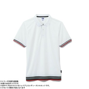 ボンマックス MS3122 袖ラインリブポロシャツ(ポリジン加工) ホワイト (15) サイズ:GS LIFEMAX
